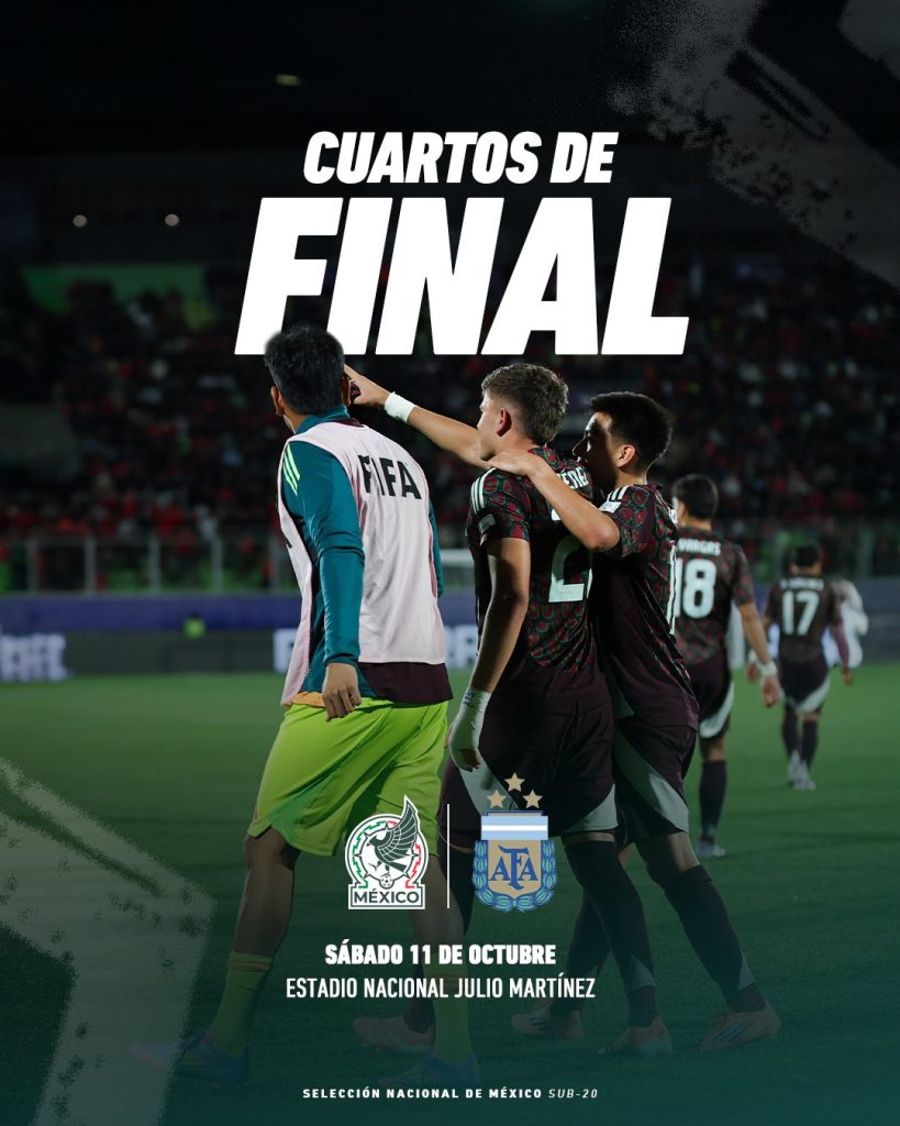México vs Argentina Sub 20: Dónde ver los cuartos de final EN VIVO