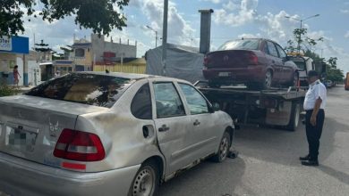 ¡Limpiando las calles! Cancún retira 20 vehículos abandonados en solo dos semanas