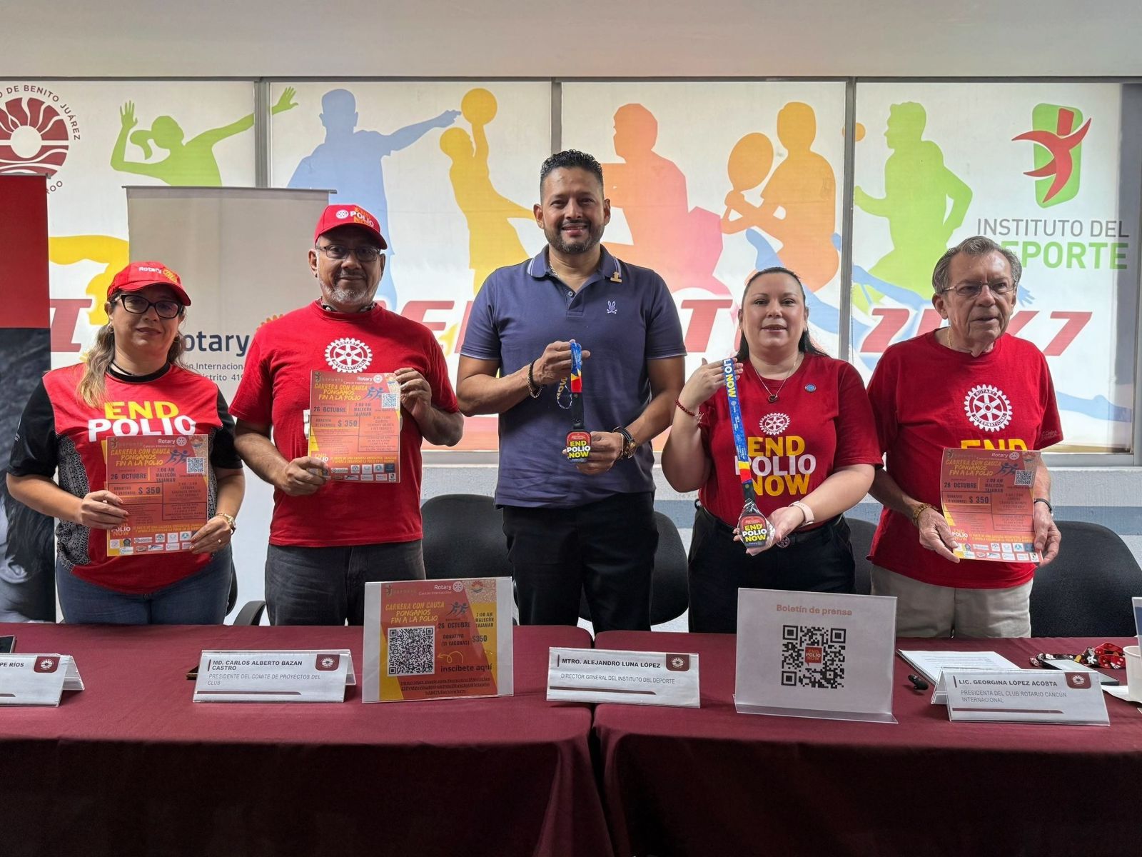 Cancún se suma a la lucha global contra la Polio con la 1ra Carrera End Polio Now