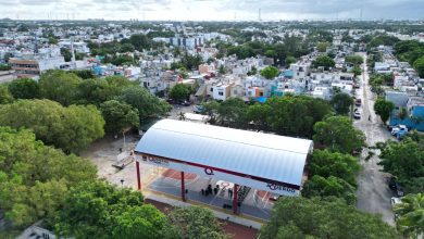 Mara Lezama inaugura domo escolar en Playa del Carmen