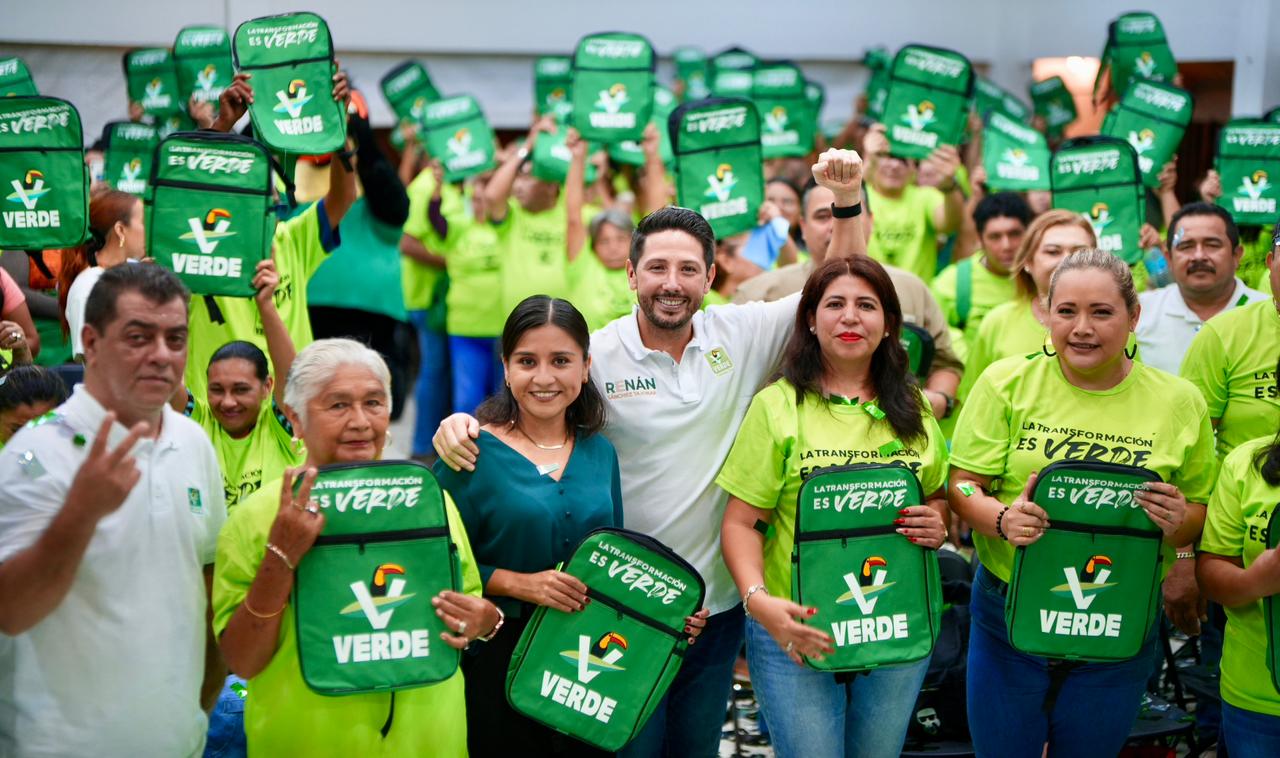 Renán Sánchez anuncia que el Partido Verde suma más de 70 mil afiliados en Q. Roo