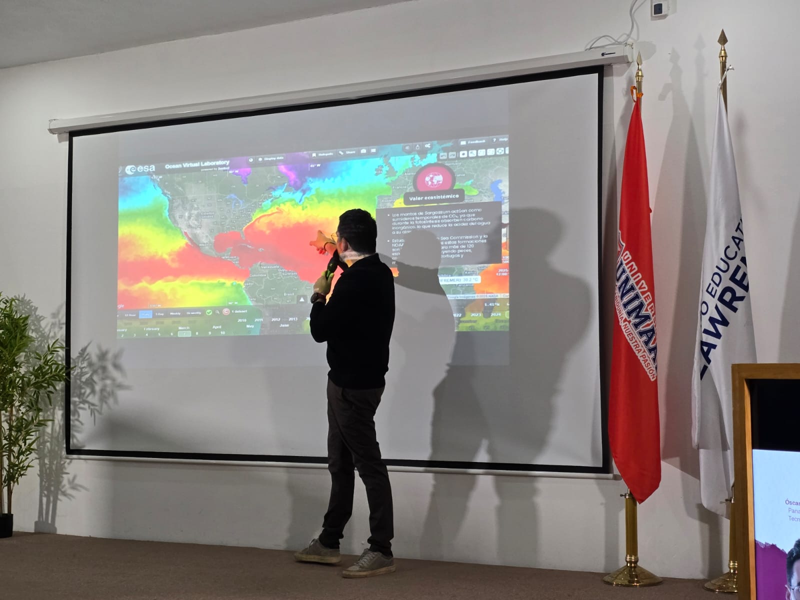 Óscar Rébora impulsa voluntariado y agenda climática en la UNIMAT