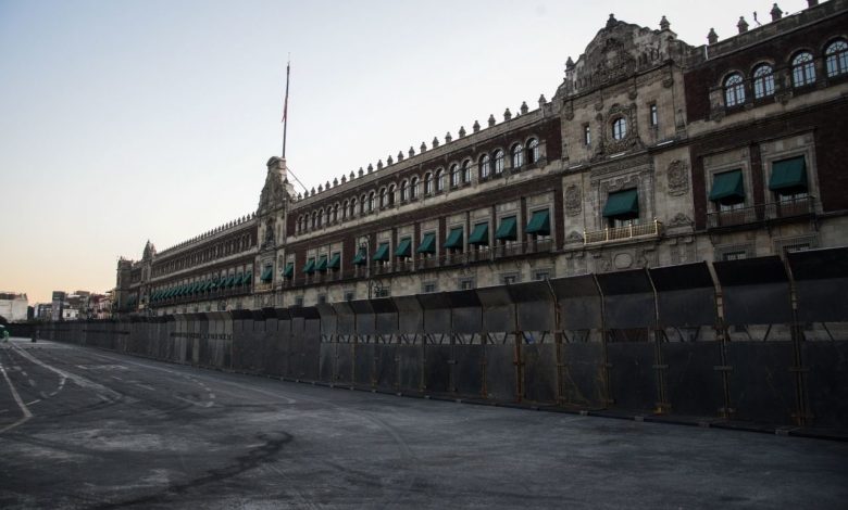 Blindan Palacio Nacional antes de la marcha de la generación Z