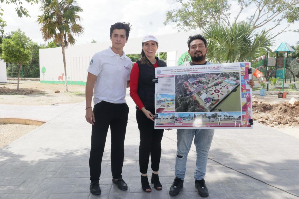 Atenea Gómez inicia tercera etapa de Plaza Ejidatarios en Ciudad Mujeres