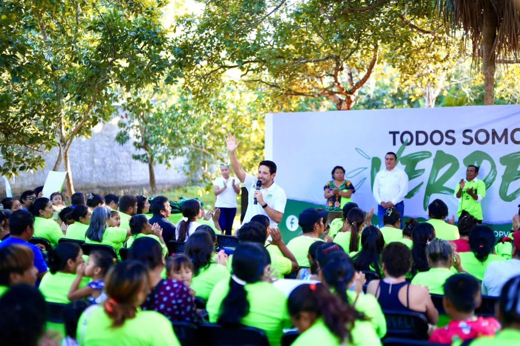 Renán Sánchez reafirma la fuerza del Partido Verde en José María Morelos
