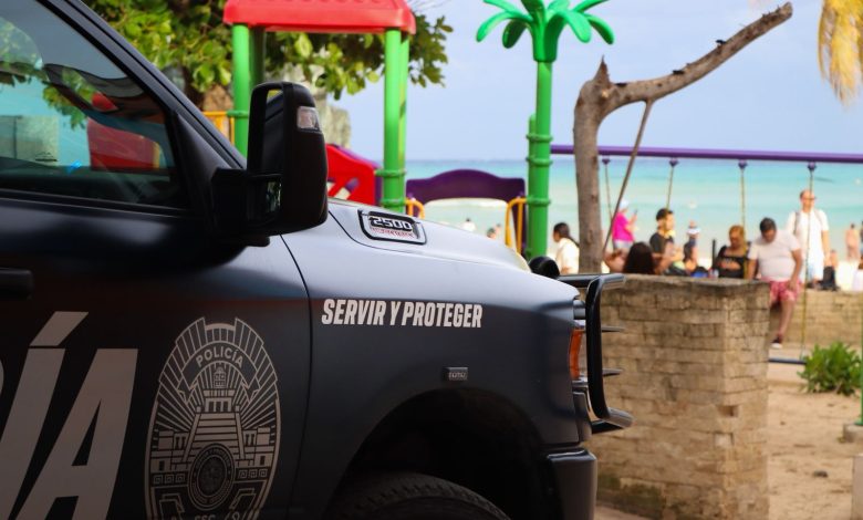 Playa del Carmen refuerza vigilancia en playas y parque fundadores