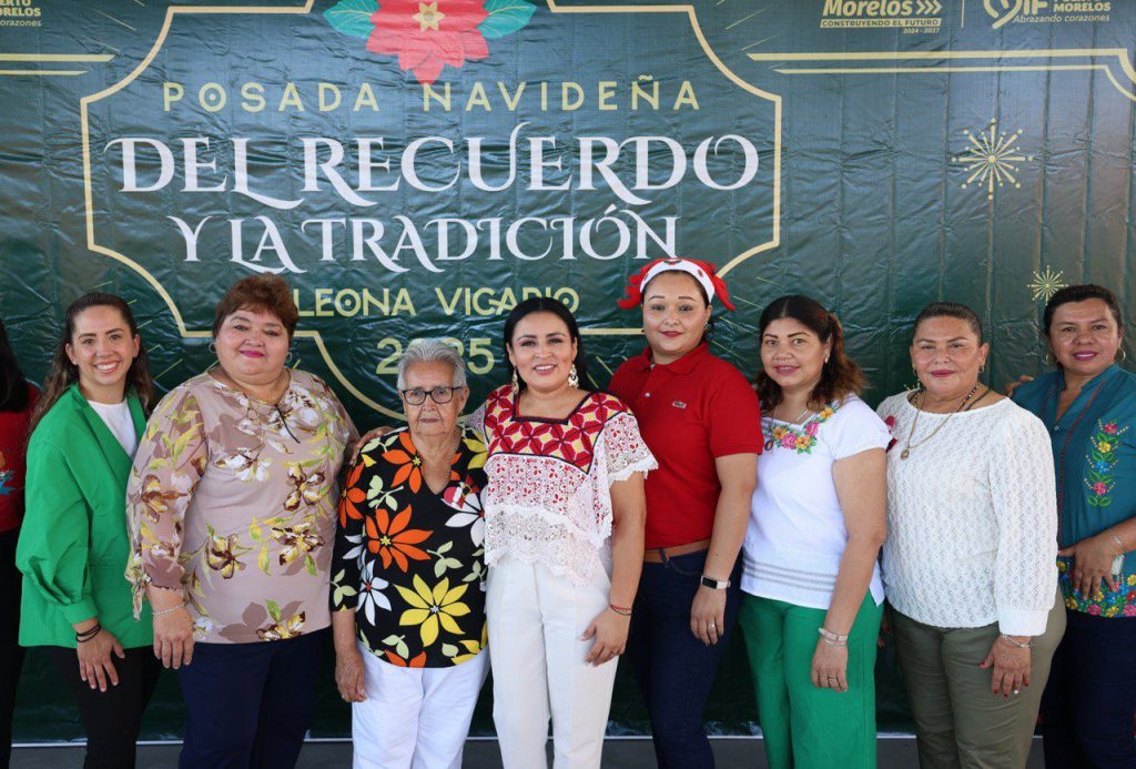 Blanca Merari celebra Posada Navideña con adultos mayores de Leona Vicario