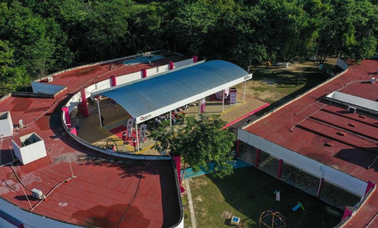 Mara Lezama inaugura domo seguro en CIPI de Bacalar para niñez