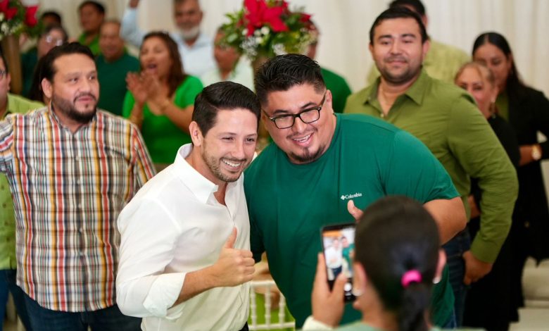 Renán Sánchez Tajonar reafirma unidad del Partido Verde en el sur de Q. Roo