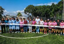 Mara Lezama y Ana Paty reinauguran cancha “Los Tules” en la SM 248