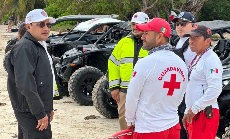 Estefanía Mercado garantiza playas seguras con vigilancia permanente