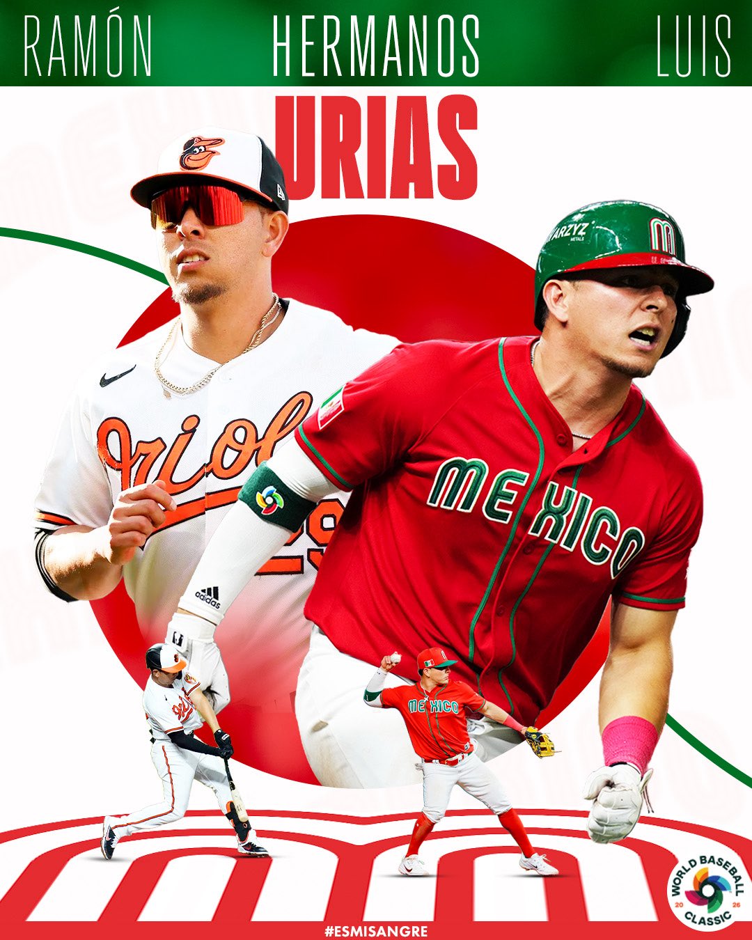 Luis y Ramón Urías confirmados con México para el Clásico Mundial de Beisbol
