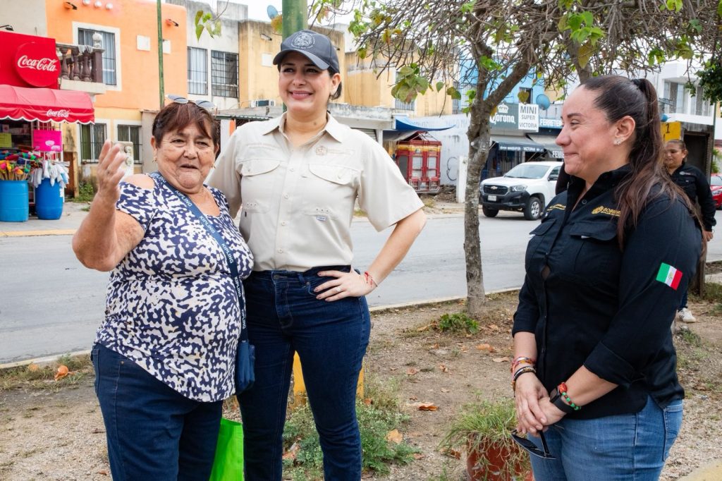 Estefanía Mercado refuerza limpieza y orden en Villas del Sol