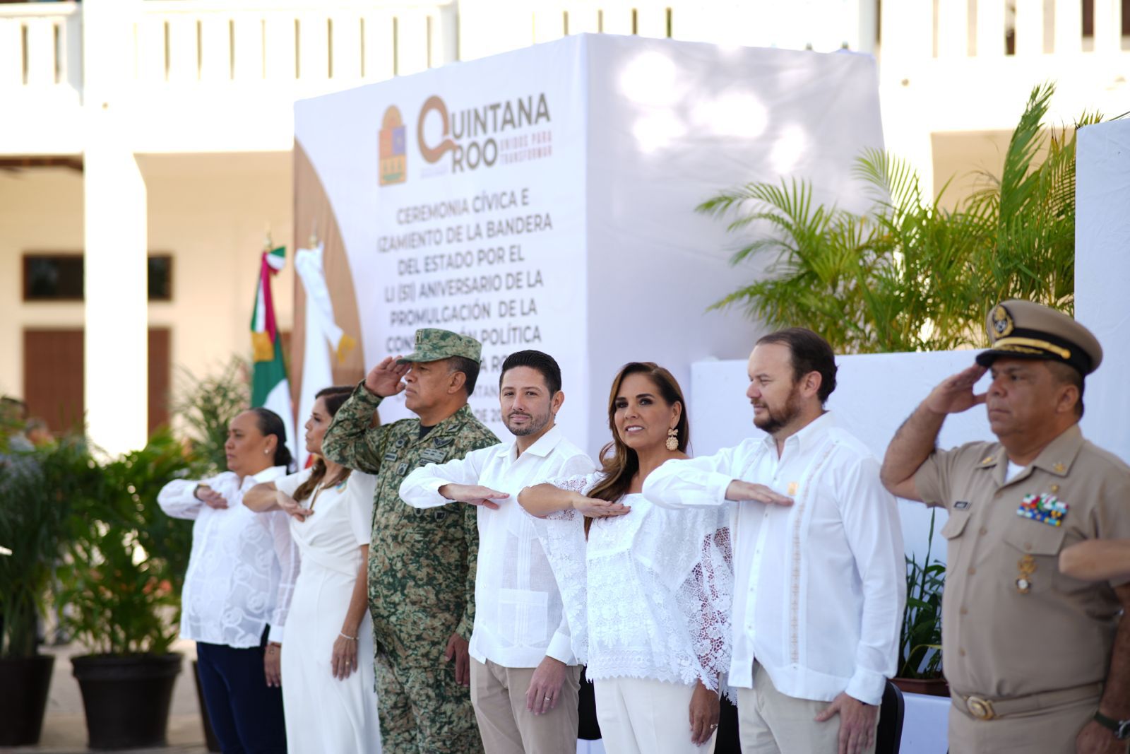 Renán Sánchez reafirma compromiso en el 51 Aniversario de la Constitución