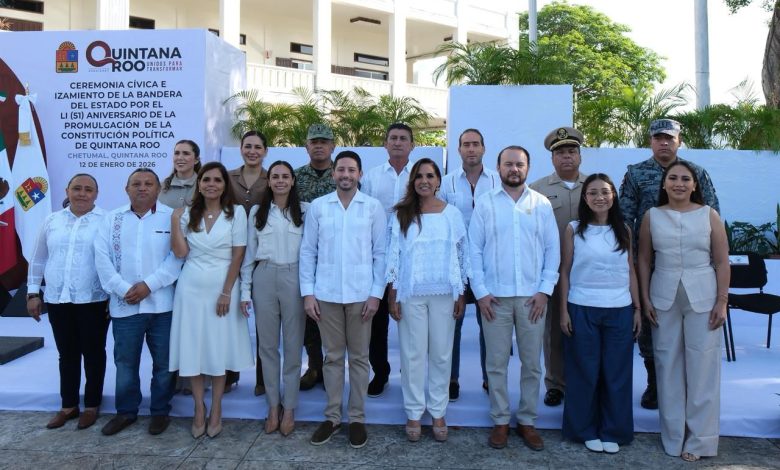 Quintana Roo celebra 51 años de su Constitución con visión humanista