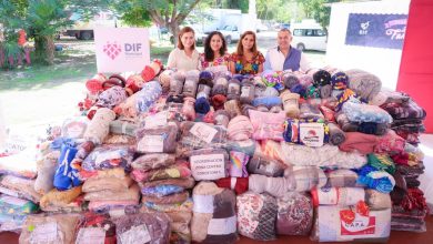 Verónica Lezama encabeza la entrega de cobertores en la Zona Maya