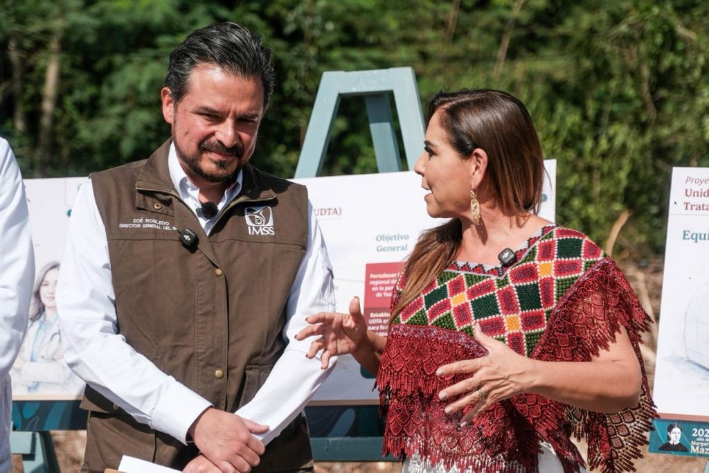 Mara Lezama y Zoé Robledo supervisan nueva clínica IMSS en Cancún