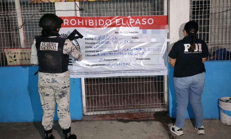 Fiscalía de Quintana Roo rescata a adolescente y mujeres de trata