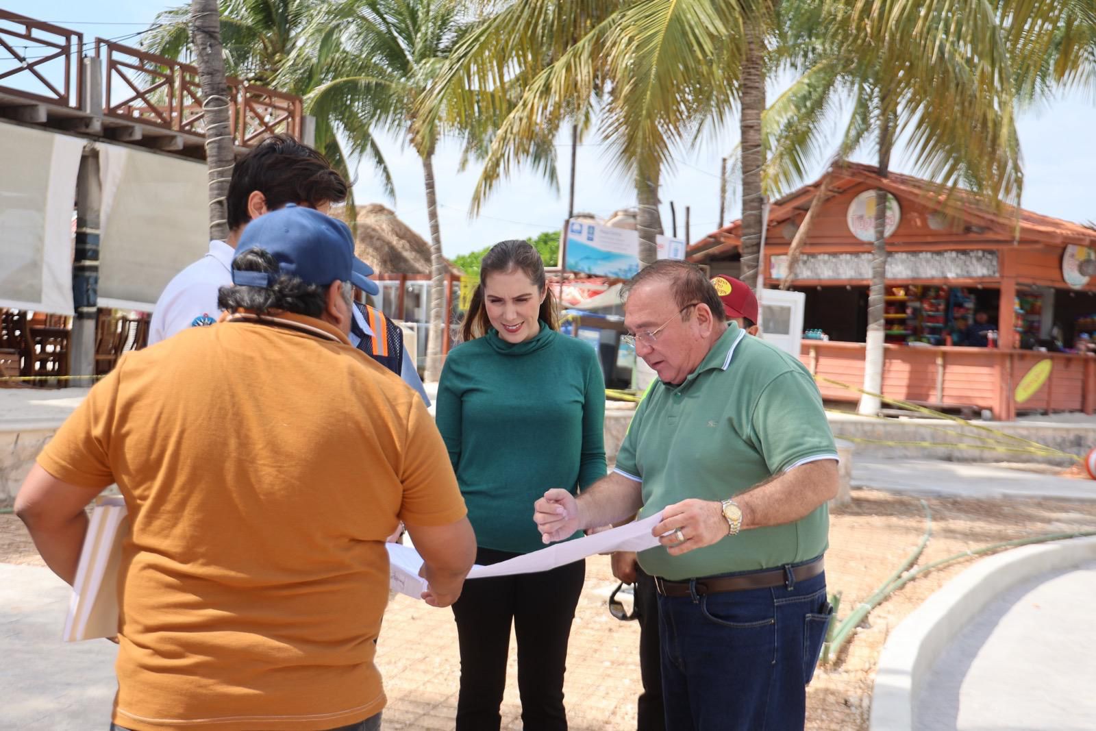 Isla Mujeres estrena pasos peatonales y soterramiento en Rueda Medina
