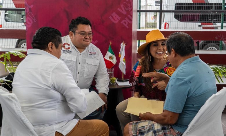 José Luis Chacón y Mara Lezama resuelven demandas en Cozumel