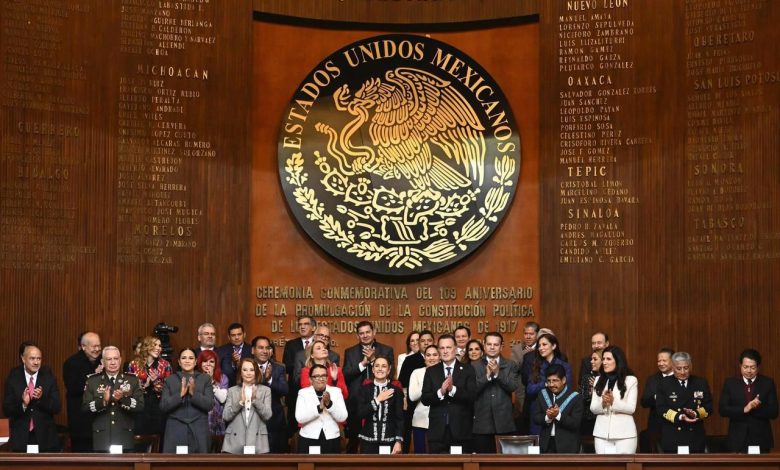 Mara Lezama acompaña a Claudia Sheinbaum en aniversario de la Constitución