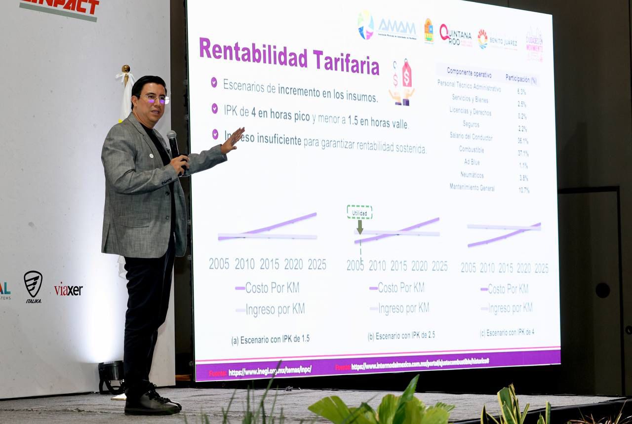 IMOVEQROO presenta claves para un transporte sostenible en Quintana Roo