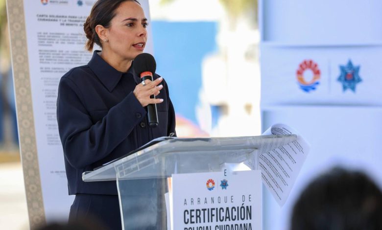Ana Paty Peralta lanza CERTIPOL para certificar a la policía de Cancún