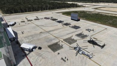 Mara Lezama homenajea a la Fuerza Aérea Mexicana en Tulum