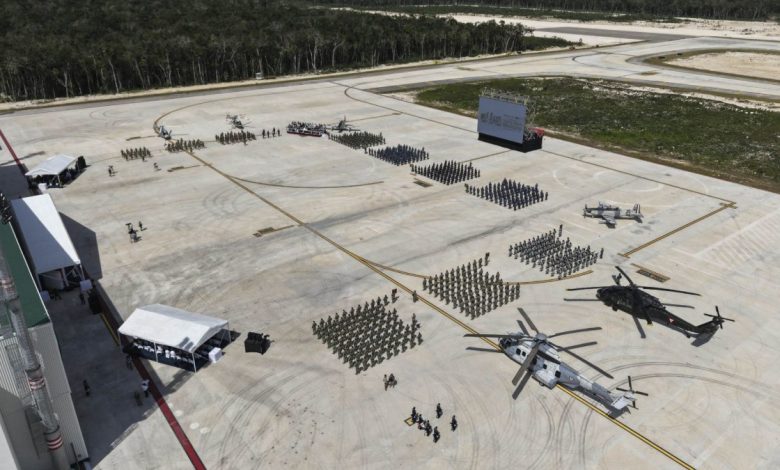 Mara Lezama homenajea a la Fuerza Aérea Mexicana en Tulum