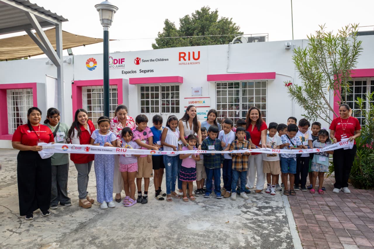 RIU y Save the Children abren nueva ludoteca en Cancún para impulsar a la niñez